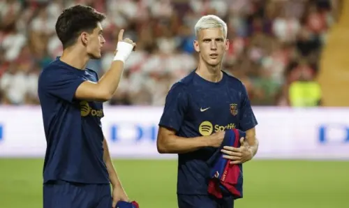 Barça: Dani Olmo se lesiona y abandona el partido
