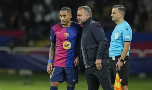 FC Barcelona: Raphinha se salió del partido